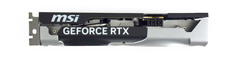 MSI RTX 5060 8G VENTUS 2X OC; felső nézet 