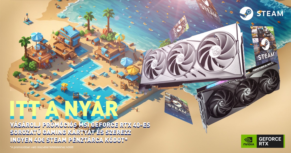 MSI promóció - GeForce RTX 40-es sorozatú gaming videokártyák