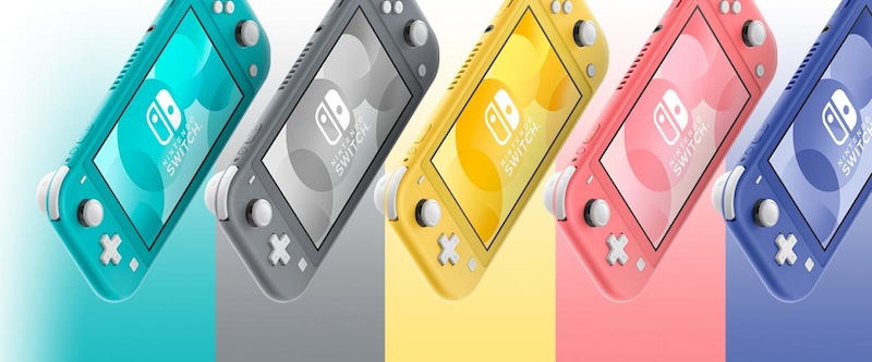Nintendo Switch Lite kézikonzol színes változatokban
