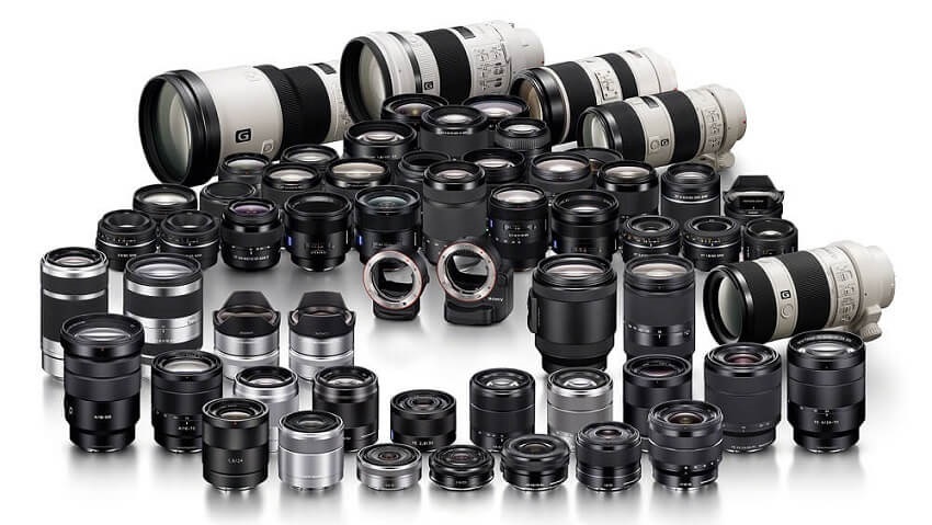 Sony és Zeiss objektívek