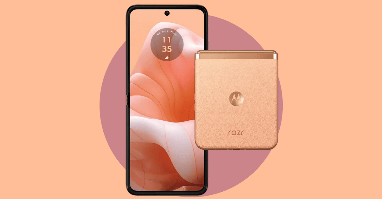 Motorola telefonok Peach Fuzz színben