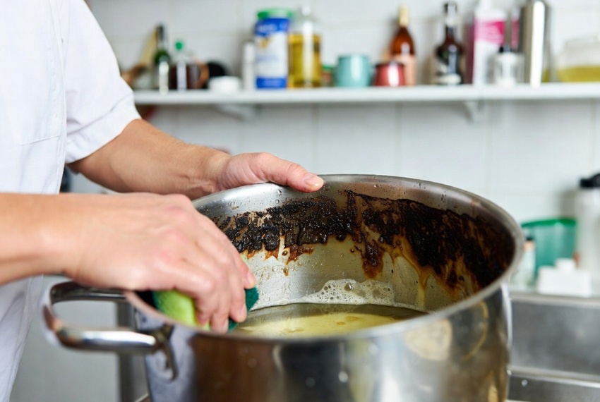 hogyan tisztítsd meg az odaégett edényt