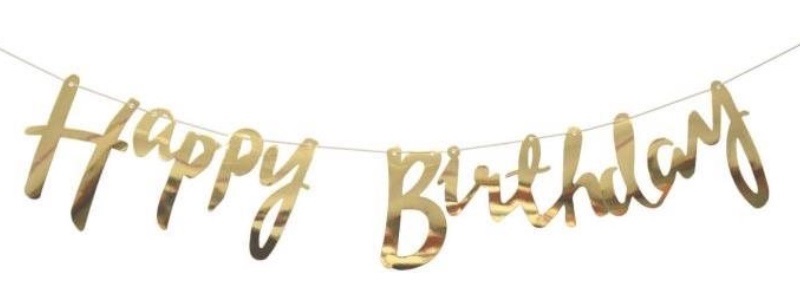 Happy Birthday girland - party kellékek