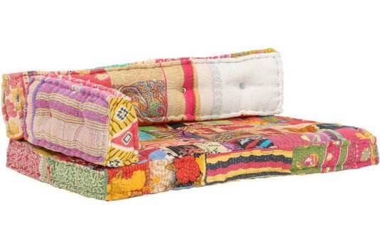 Patchwork kerti párna