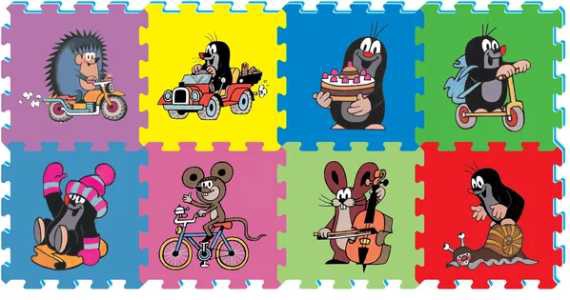 Kisvakond játszószőnyeg habszivacs gyerekeknek