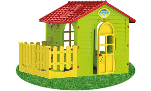műanyag gyerekház a kertbe