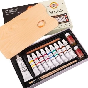 Olajfesték készlet palettával