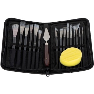 Ecsetkészlet spaklival és szivaccsal