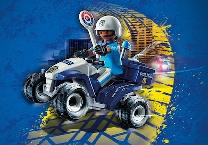 Playmobil rendőr quad