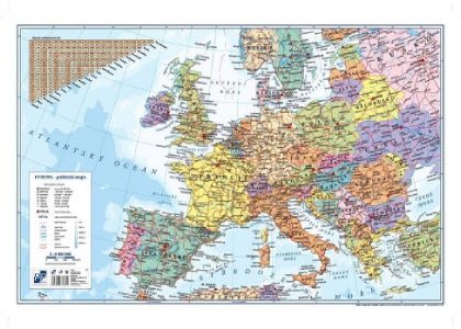 Íróasztal alátét - térkép