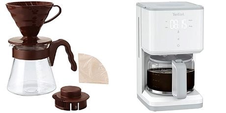 Kávéfőző vs. Hario V60 csepegtetős kávéfőző