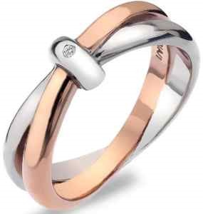 eljegyzési gyémánt gyűrű fehér arany és rózsaszín