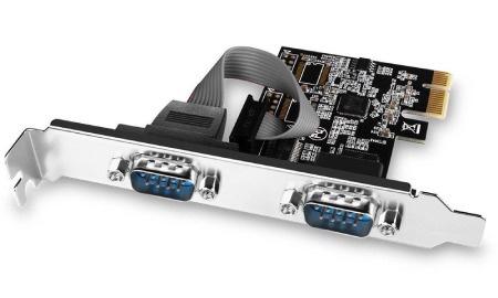 Vezérlőkártya soros és párhuzamos portokhoz