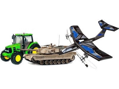 RC gépek, tankok, repülők