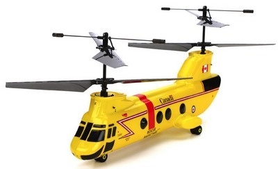 Tandem rotoros RC helikopter