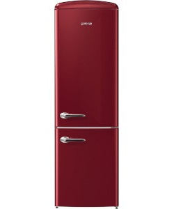 Kombinált hűtőszekrény alul fagyasztóval, retro változat