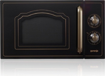 fekete vintage mikrohullámú sütő