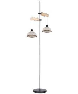 rusztikus fa állólámpa