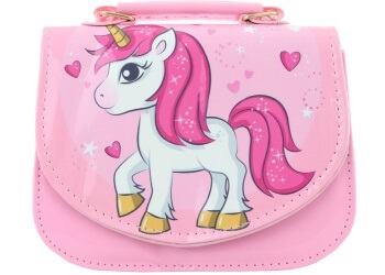 Rózsaszín gyerek válltáska kislányoknak, unikornis
