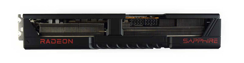 Sapphire PULSE RX 9070 GAMING 16G; felső oldal