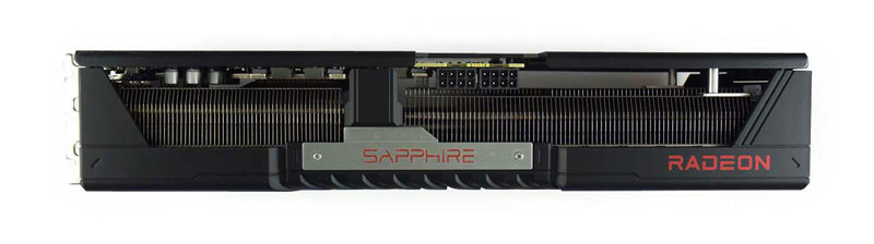 Sapphire PULSE RX 9070 XT GAMING 16G; felső nézet