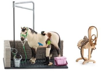 Schleich lovarda - mosóállás