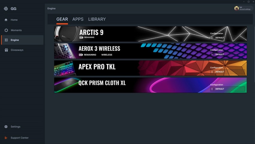 SteelSeries GG (Moments)