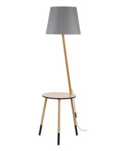 fa állólámpa asztallal