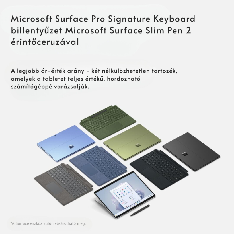 Microsoft Surface Pro X/Pro 8/Pro 9 Signature Keyboard + Pen Poppy Red ENG .