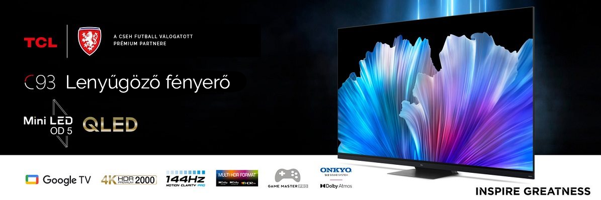 75" TCL 75C935 SMART QLED televízió