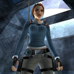 Lara Croft a jelentős grafikai frissítés előtt