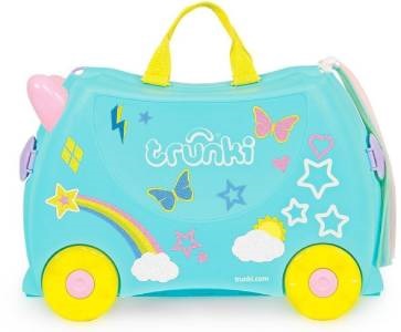 Trunki kerekes gyermek bőrönd unikornis mintával