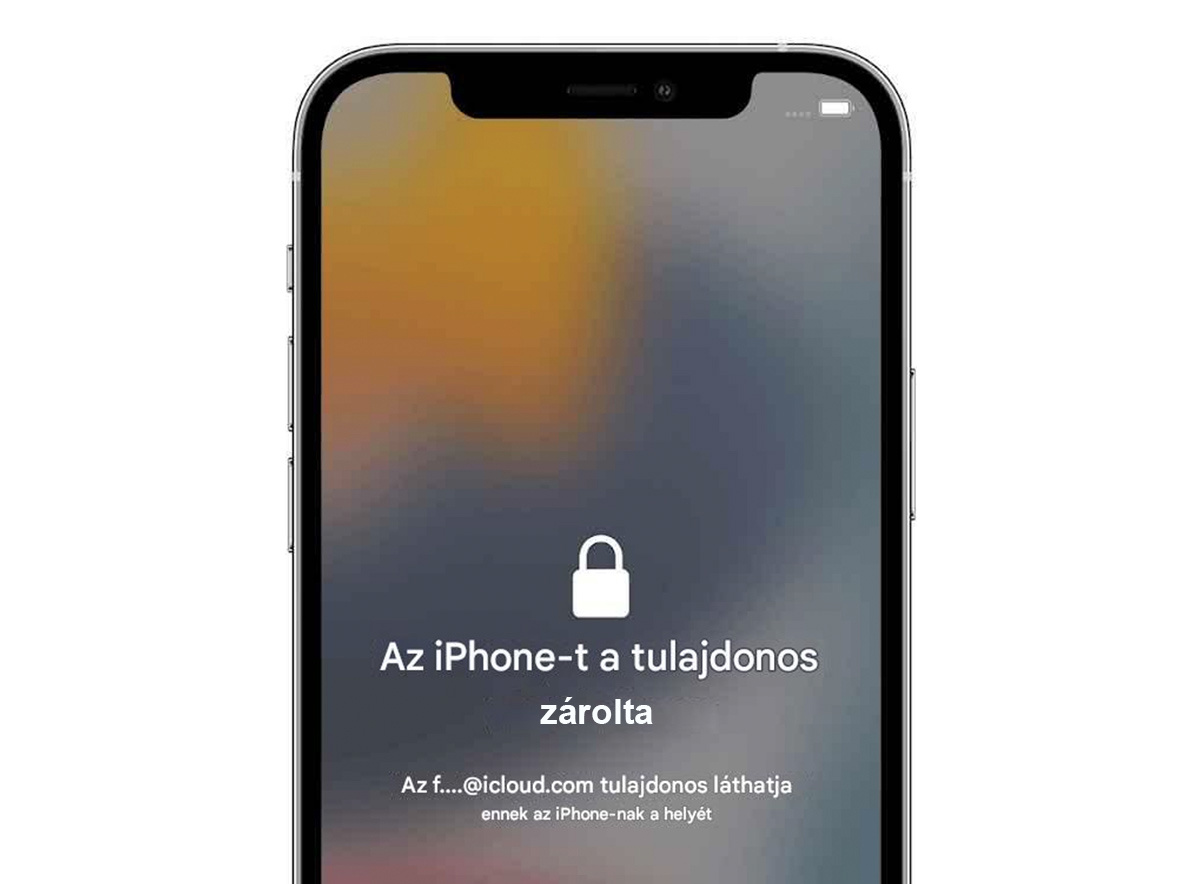 Az iPhone-t a tulajdonos zárolta