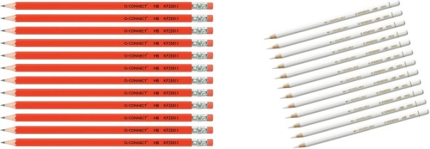 Fekete és fehér ceruzák készlete