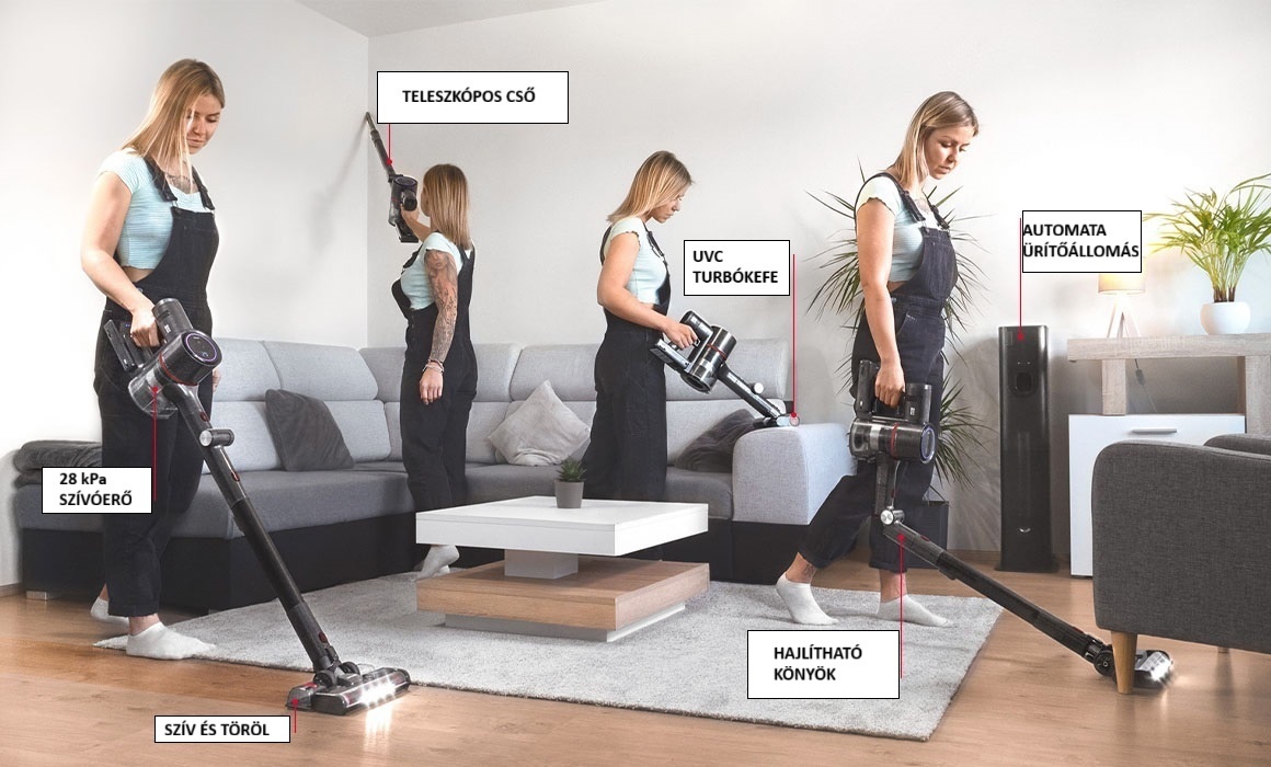 5 az 1-ben Ultimate Complete Pro Concept VP6300 álló porszívó