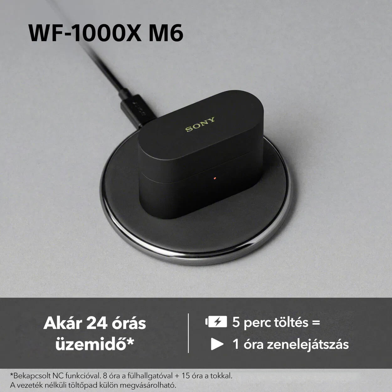 Sony Noise Cancelling WF-1000XM6 vezeték nélküli fülhallgató