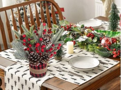  Karácsonyi asztali dekorációk