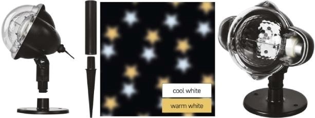 Világító karácsonyi dekoráció kültéri projektor