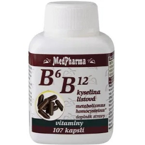 B6-vitamin és B12-vitamin kapszula