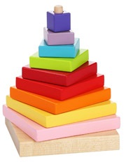 Piramis kirakós játék gyerekeknek