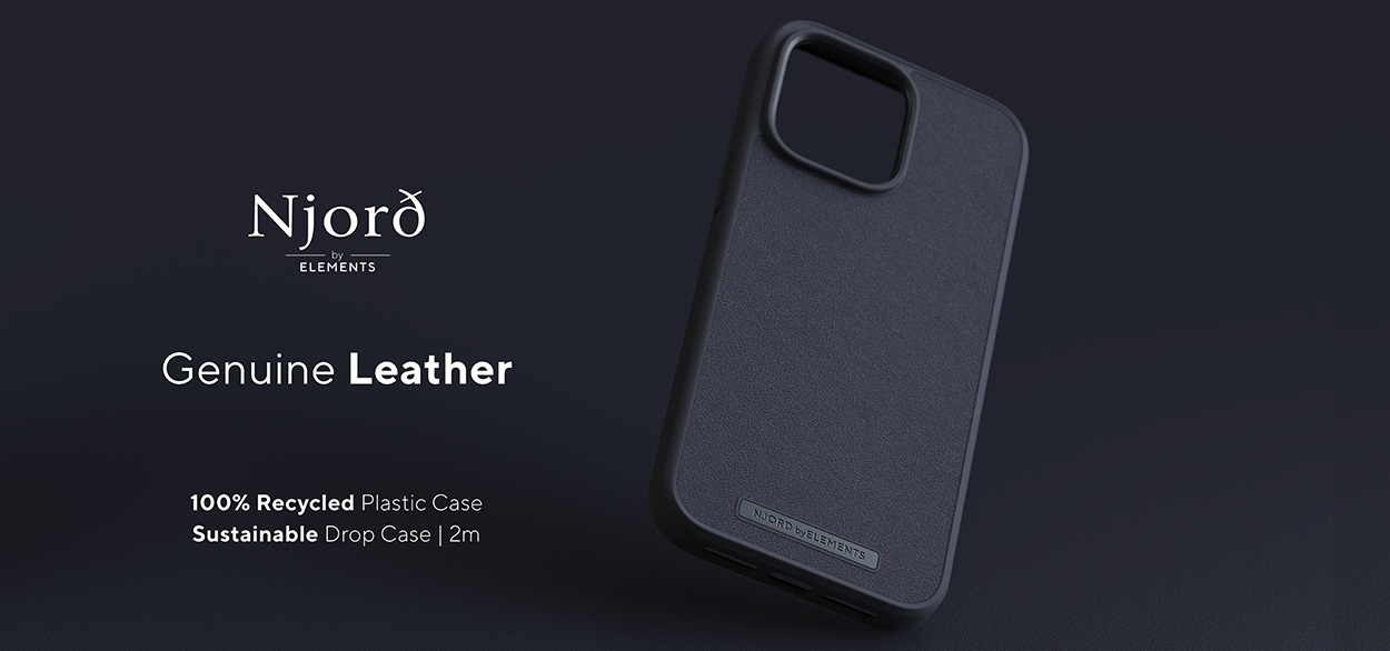 Njord Genuine Leather tok az iPhone 14 készülékekhez Njord Genuine Leather tok az iPhone 14 készülékekhez