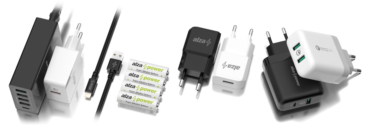 AlzaPower Q100 Quick Charge 3.0 Black