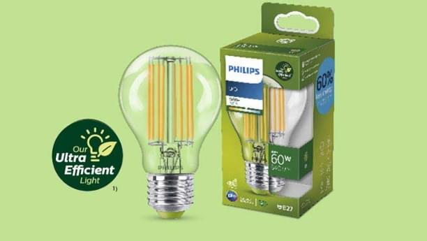 Philips Ultra Efficient 2,3-40W, E27, 4000K LED izzó