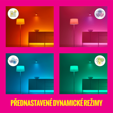 Előre beállított dinamikus üzemmódok