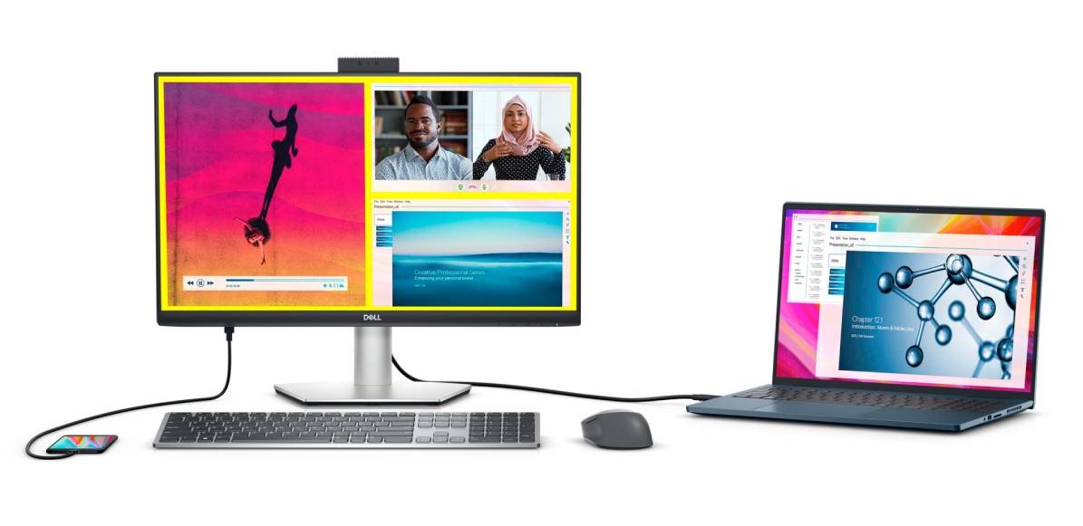 Dell S2722QC 4K többfunkciós monitor