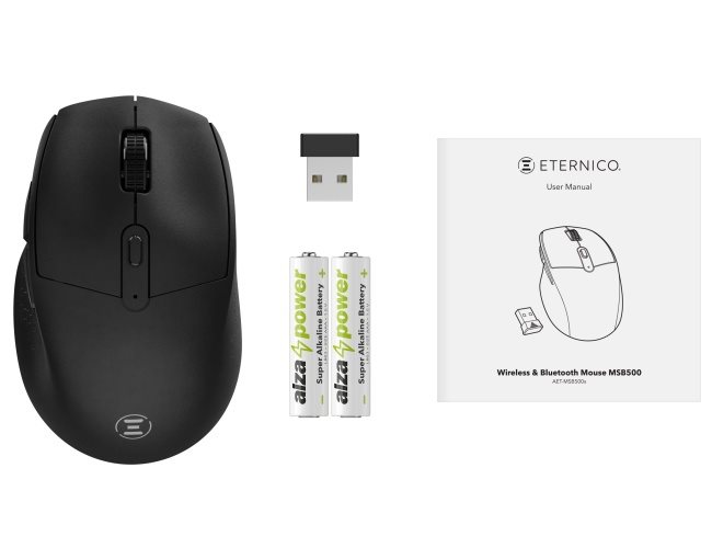 Eternico Wireless 2.4 GHz & Double Bluetooth Mouse MSB500