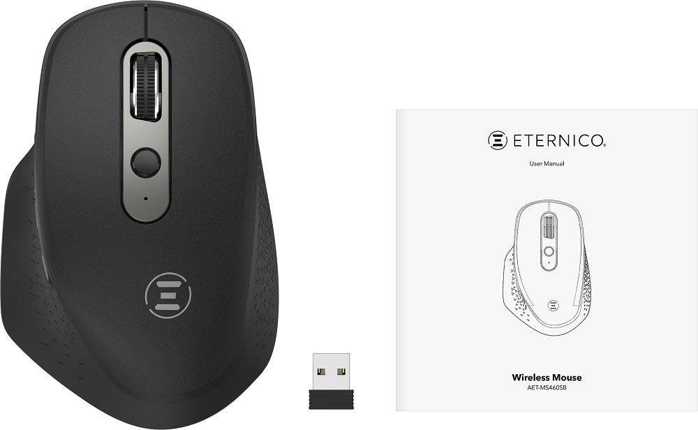 Eternico Wireless 2.4 GHz & Double Bluetooh Rechargeable Mouse MS460 Eternico Wireless 2.4 GHz & Double Bluetooh Rechargeable Mouse MS460