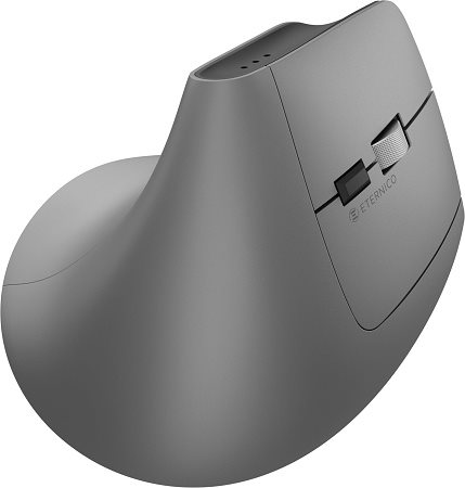 Eternico Wireless 2.4 GHz & Double Bluetooth Rechargeable Vertical Mouse MV470 Eternico Wireless 2.4 GHz & Double Bluetooth Rechargeable Vertical Mouse MV470