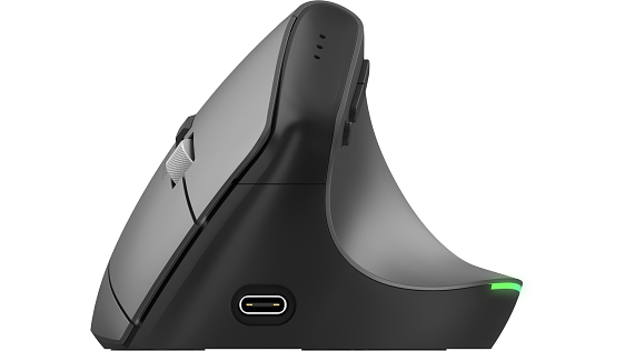 Eternico Wireless 2.4 GHz & Double Bluetooth Rechargeable Vertical Mouse MV470 Eternico Wireless 2.4 GHz & Double Bluetooth Rechargeable Vertical Mouse MV470