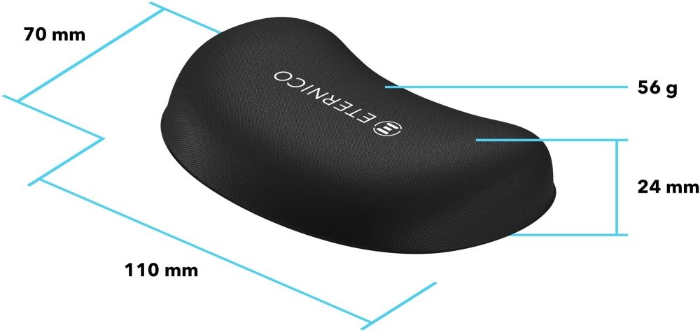 Eternico Wrist Memory Foam Pad W01